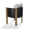 7 Pieces Modern Outdoor Dining Set with Rectangle Table and Woven Rope Chair in Grey