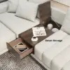 Vewal 320 cm L-Shaped Performance Leather Modular Sectional Sofa with Chaise & Ottoman – Lshaped Milky White