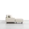 Vewal 320 cm L-Shaped Performance Leather Modular Sectional Sofa with Chaise & Ottoman – Lshaped Milky White