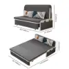 Modern 153 cm 2-Seater Linen Sleeper Sofa