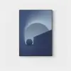 3 Pieces Modern Wall Decor for Living Room Abstract Art Canvas Print with Metal Frame