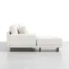 Vewal 320 cm L-shaped Velvet Modular Sectional Sofa with Chaise & Ottoman