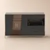 Dolawn 140 cm Black Wood Sideboard with Tray Wine Rack