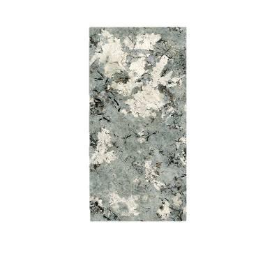 600x1200 Blue-Green Gloss Marble Look Full Body Porcelain Floor Tile