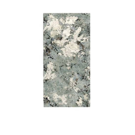 Picture of 600x1200 Blue-Green Gloss Marble Look Full Body Porcelain Floor Tile