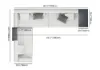 3-Piece Cotton & Linen L-Shaped Sectional Sofa with Side Open Storage