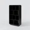 Picture of Chicent 2000mm Modern Black Bookshelf 4-Tier Standard Bookcase with Rich Storage