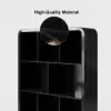 Picture of Chicent 2000mm Modern Black Bookshelf 4-Tier Standard Bookcase with Rich Storage