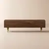 Picture of Lake Mid Century TV Stand with Wavy Design Walnut Storage Drawers for TVs Up to 1905mm