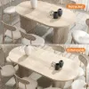 Fluve 160 - 200 cm Extendable Oval Whitewash Dining Table, Seats 4-6