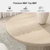 Fluve 160 - 200 cm Extendable Oval Whitewash Dining Table, Seats 4-6