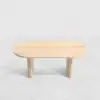 Fluve 160 - 200 cm Extendable Oval Whitewash Dining Table, Seats 4-6