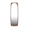 Mid-Century Rectangle Walnut Full Length Leaning Floor Mirror Wood Frame 175 cm x 50 cm