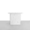 Modern 150 cm White Wood Desk with Movable Cabinet