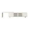 Extendable Grille-Inspired TV Stand with Storage(1600mm-2100mm)
