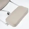 Picture of Ergonomic Khaki Faux Leather High Back Reclining Swivel Office Desk Chair with Footrest