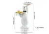 Modern White Bear Side Table Resin Tiered Tray Top End Table in Gold