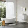 Modern 80 cm Floating Single Bathroom Vanity with Stone Resin Top, Ceramic Basin – White