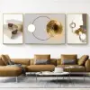 3 Pieces Modern Geometric Abstract Wall Decor Set Canvas Print with Frame Living Room – Rectangle