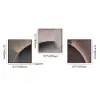 3 Pieces Modern Abstract Wall Decor Set Square Canvas Print with Frame Living Room