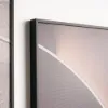 3 Pieces Modern Abstract Wall Decor Set Square Canvas Print with Frame Living Room
