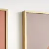 3 Pieces Modern Geometric Abstract Wall Decor Set Canvas Print with Frame Living Room