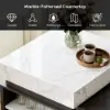 185 cm-235 cm Extendable White&Black Kitchen Island with Storage Kitchen Cabinet