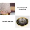 Luxury Tumbler Wine Decanter 360 Rotating Hand-Carved Diamond Creative Spin Decanter