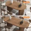 Fluve 160 - 200 cm Extendable Oval Walnut Dining Table, Seats 4-6