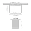 Fluve 160 - 200 cm Extendable Oval Walnut Dining Table, Seats 4-6
