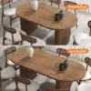 Fluve 160 - 200 cm Extendable Oval Walnut Dining Table, Seats 4-6