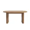 Fluve 160 - 200 cm Extendable Oval Walnut Dining Table, Seats 4-6