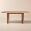 Fluve 160 - 200 cm Extendable Oval Walnut Dining Table, Seats 4-6