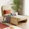 71 cm 1-Seater Cotton & Linen Convertible Sleeper Chair