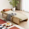 71 cm 1-Seater Cotton & Linen Convertible Sleeper Chair