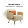 71 cm 1-Seater Cotton & Linen Convertible Sleeper Chair