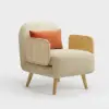 71 cm 1-Seater Cotton & Linen Convertible Sleeper Chair
