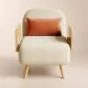 71 cm 1-Seater Cotton & Linen Convertible Sleeper Chair