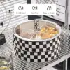 Modern 225mm Divided Serving Tray with Lid 2 Tiered Snack Tray Food Storage Containers