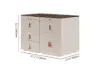 Chanor 1200 mm W Champagne Walk in Wardrobe Island 12 Drawers Dresser Chest Jewellery Storage