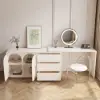 Arem Modern Retractable Dressing Table with Drawers & Storage