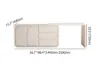 Arem Modern Retractable Dressing Table with Drawers & Storage