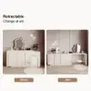 Arem Modern Retractable Dressing Table with Drawers & Storage