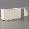 Arem Modern Retractable Dressing Table with Drawers & Storage