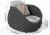 Picture of Cocaro Outdoor Aluminium & Rope Weave Swivel Lounge Chair in Dark Grey