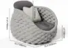 Cocaro Outdoor Aluminium & Rope Weave Swivel Lounge Chair in Grey