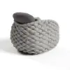 Cocaro Outdoor Aluminium & Rope Weave Swivel Lounge Chair in Grey