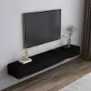 Mid Century 79" Floating TV Stand with 3 Drawers