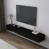 Mid Century 79" Floating TV Stand with 3 Drawers