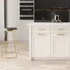 Modern 183 cm Wood Kitchen Island with Drawers & Cabinets, White